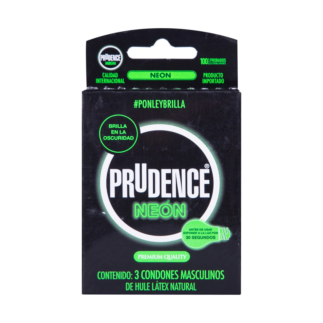 Prudence Neon (Condones) c/3 condones