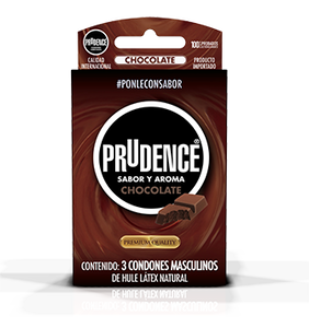 Prudence Sabor y Aroma Chocolate (Condones) c/3 condones