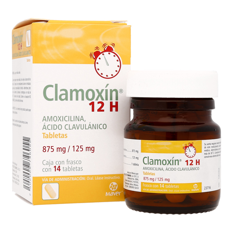 Clamoxin 12 H (Amoxicilina/Acido Clavulanico)